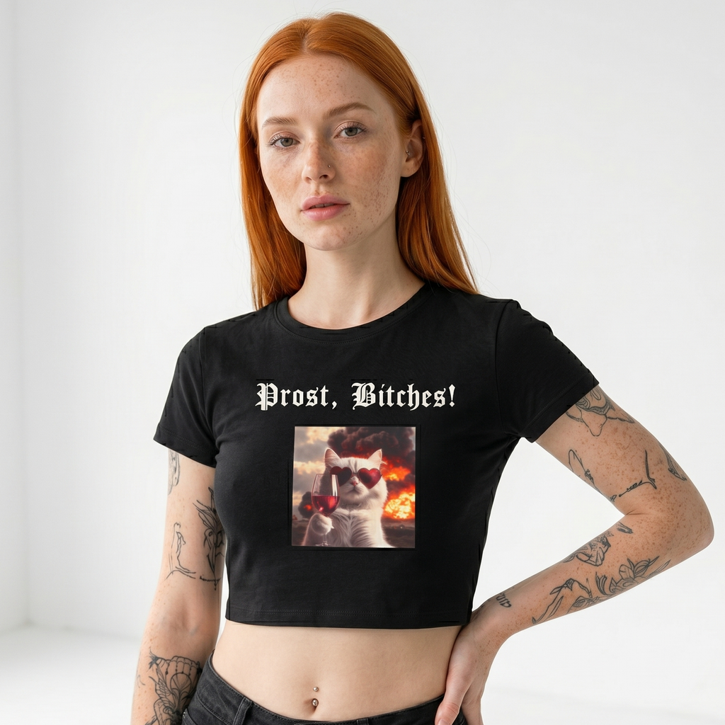 Cropped Shirt „Prost, Bitches!“