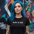 Cropped Shirt „Made in Hell“