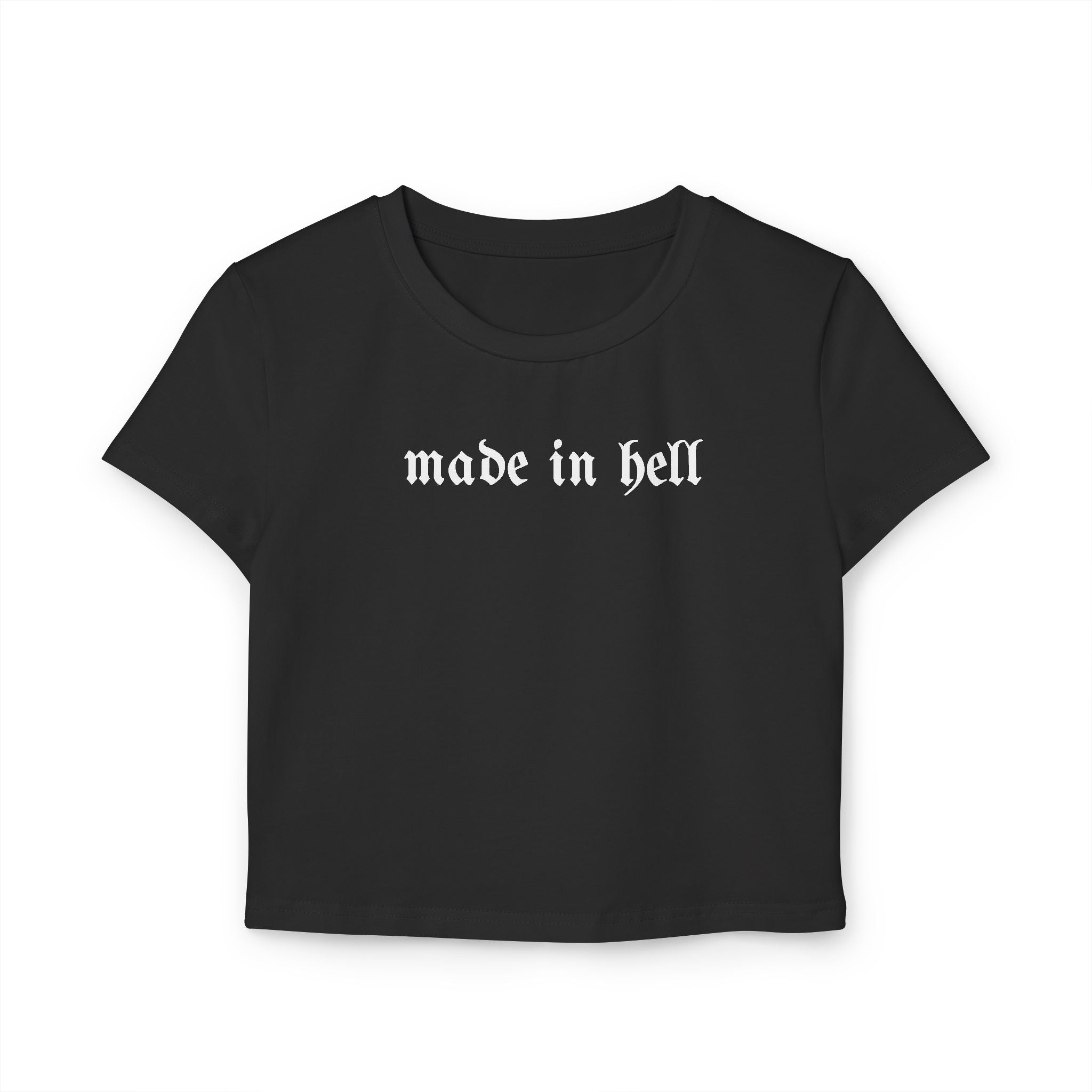 Cropped Shirt „Made in Hell“