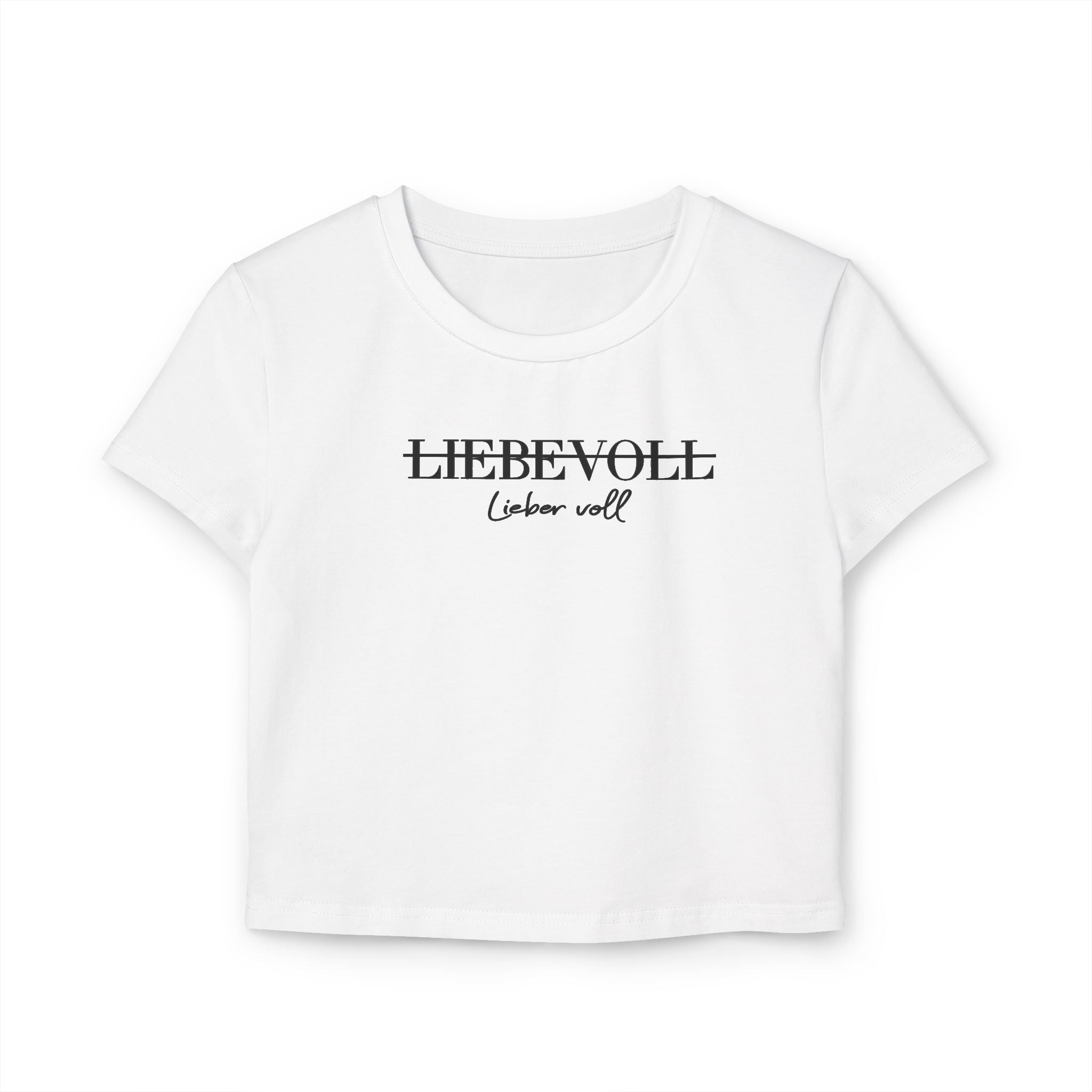 Cropped Shirt „Liebe voll“
