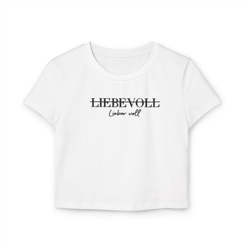 Cropped Shirt „Liebe voll“