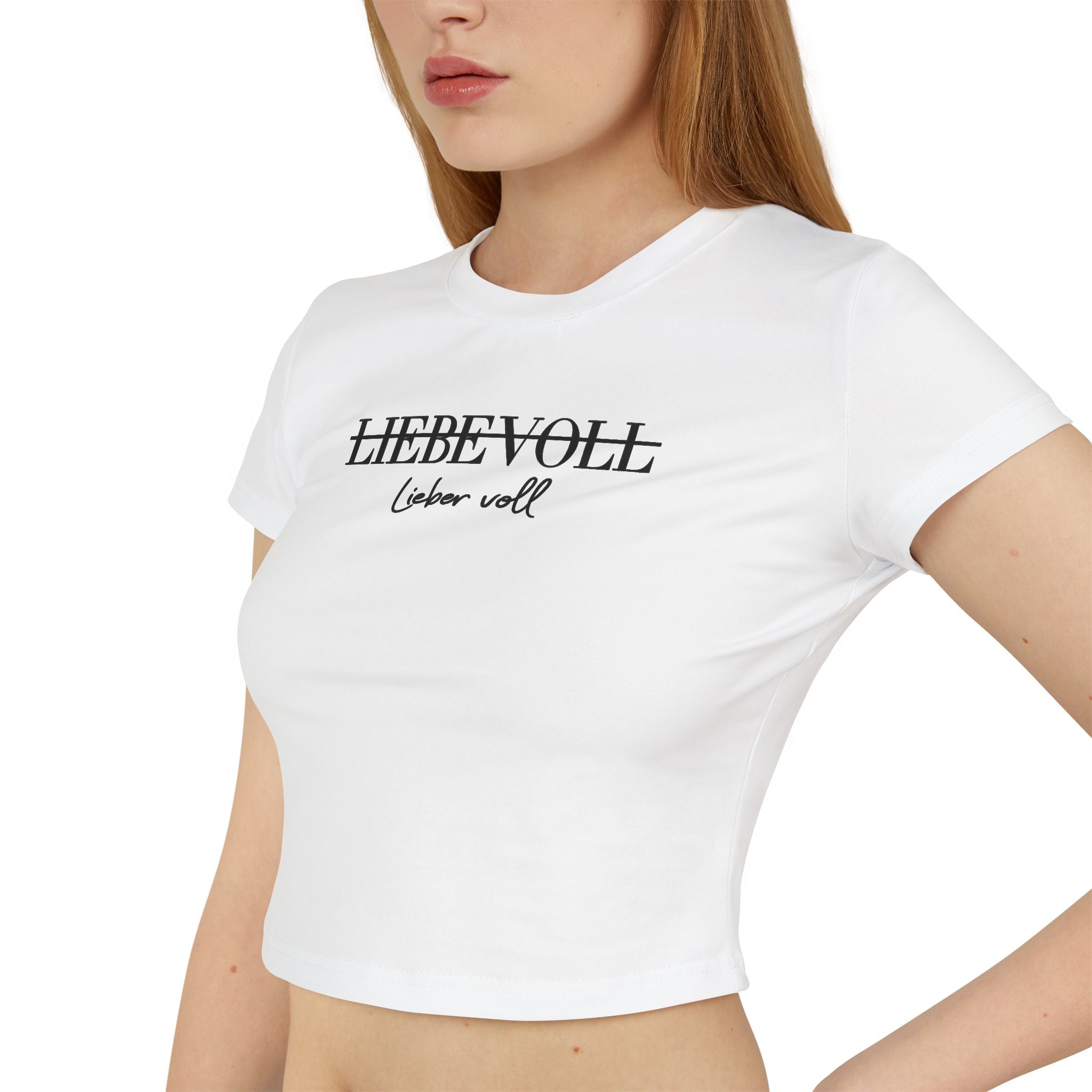 Cropped Shirt „Liebe voll“
