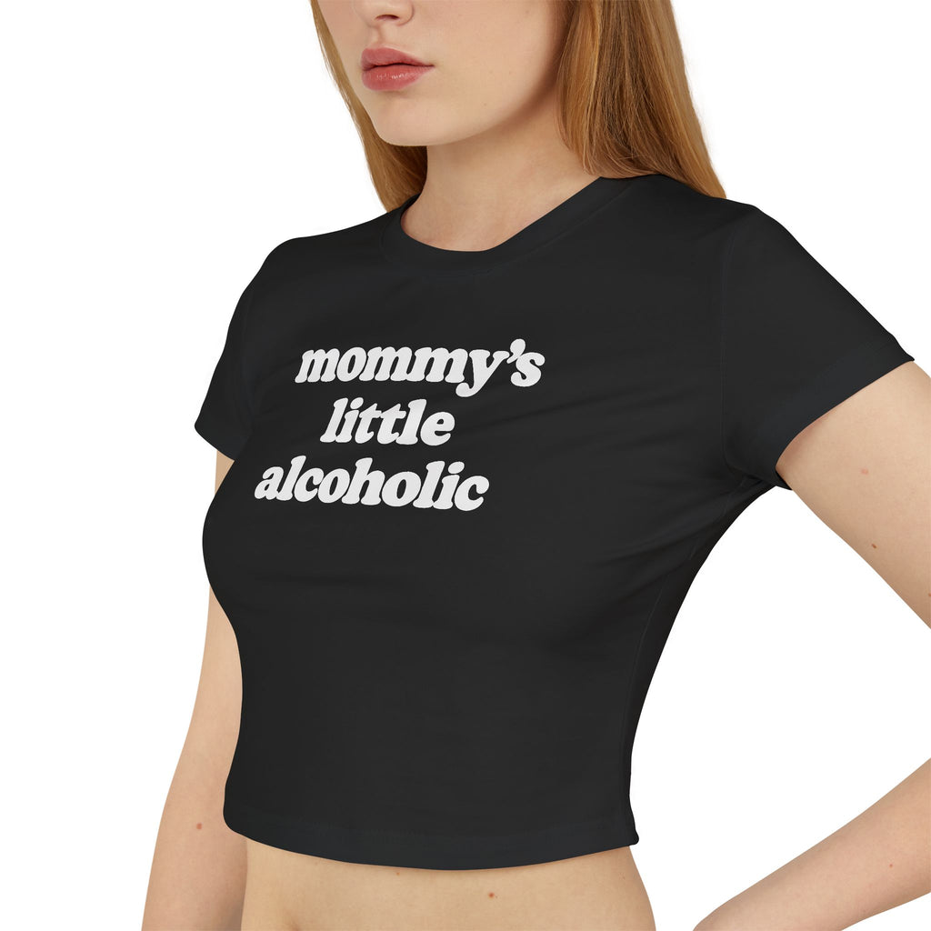 Cropped Shirt „Mommy’s Little Alcoholic“