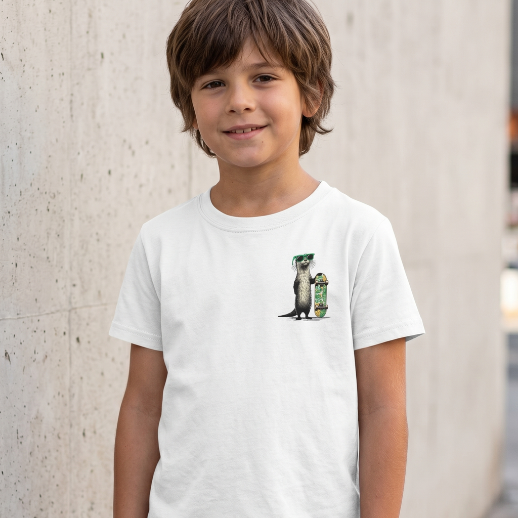 Kinder T-Shirt „Skater-Otter“
