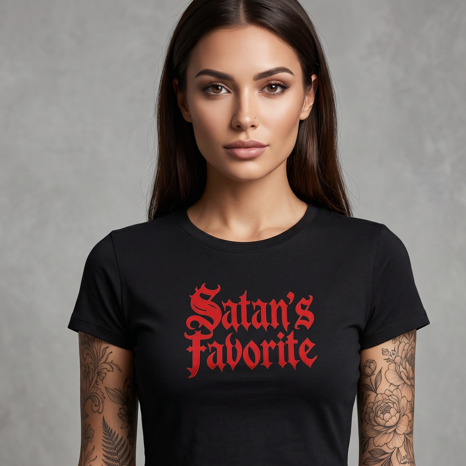 Cropped Shirt „Satan’s Favorite“