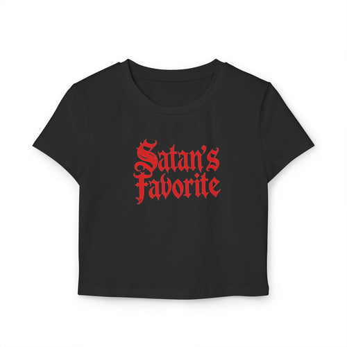 Cropped Shirt „Satan’s Favorite“
