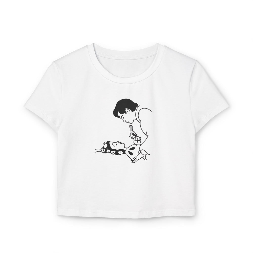 Cropped Shirt „Retro Drama“