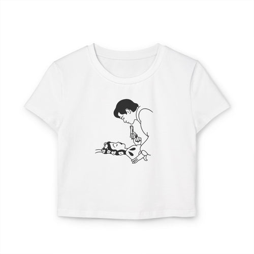 Cropped Shirt „Retro Drama“