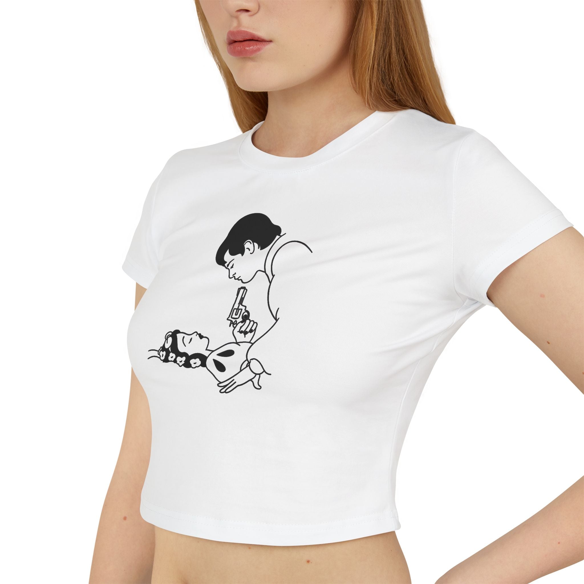 Cropped Shirt „Retro Drama“