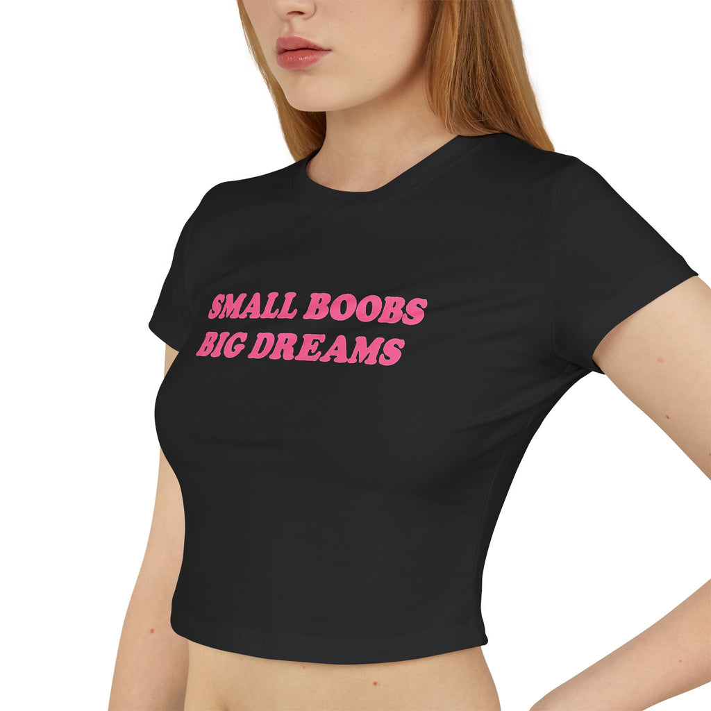 Cropped Shirt „Small Boobs Big Dreams“