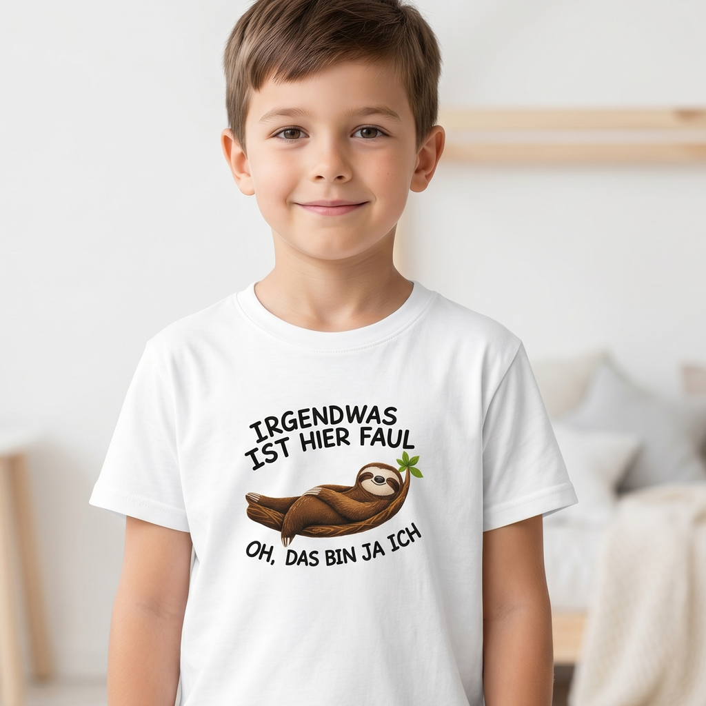 Kinder T-Shirt „Irgendwas ist hier faul“