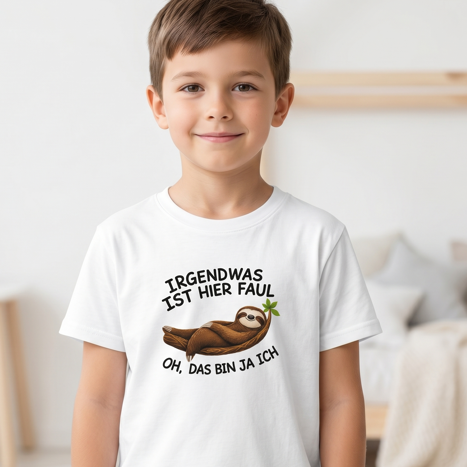 Kinder T-Shirt „Irgendwas ist hier faul“