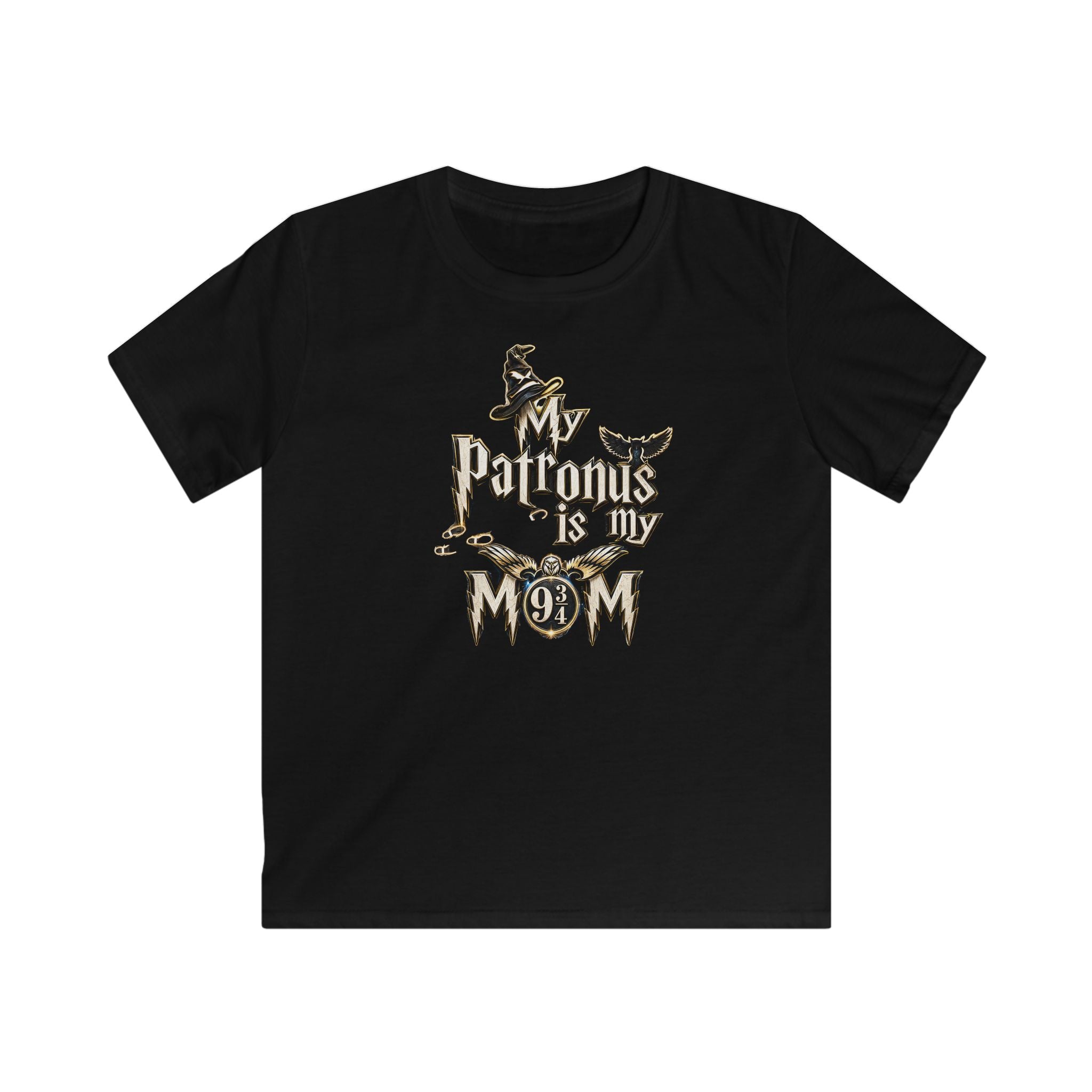 Kinder T-Shirt „My Patronus is my Mom“