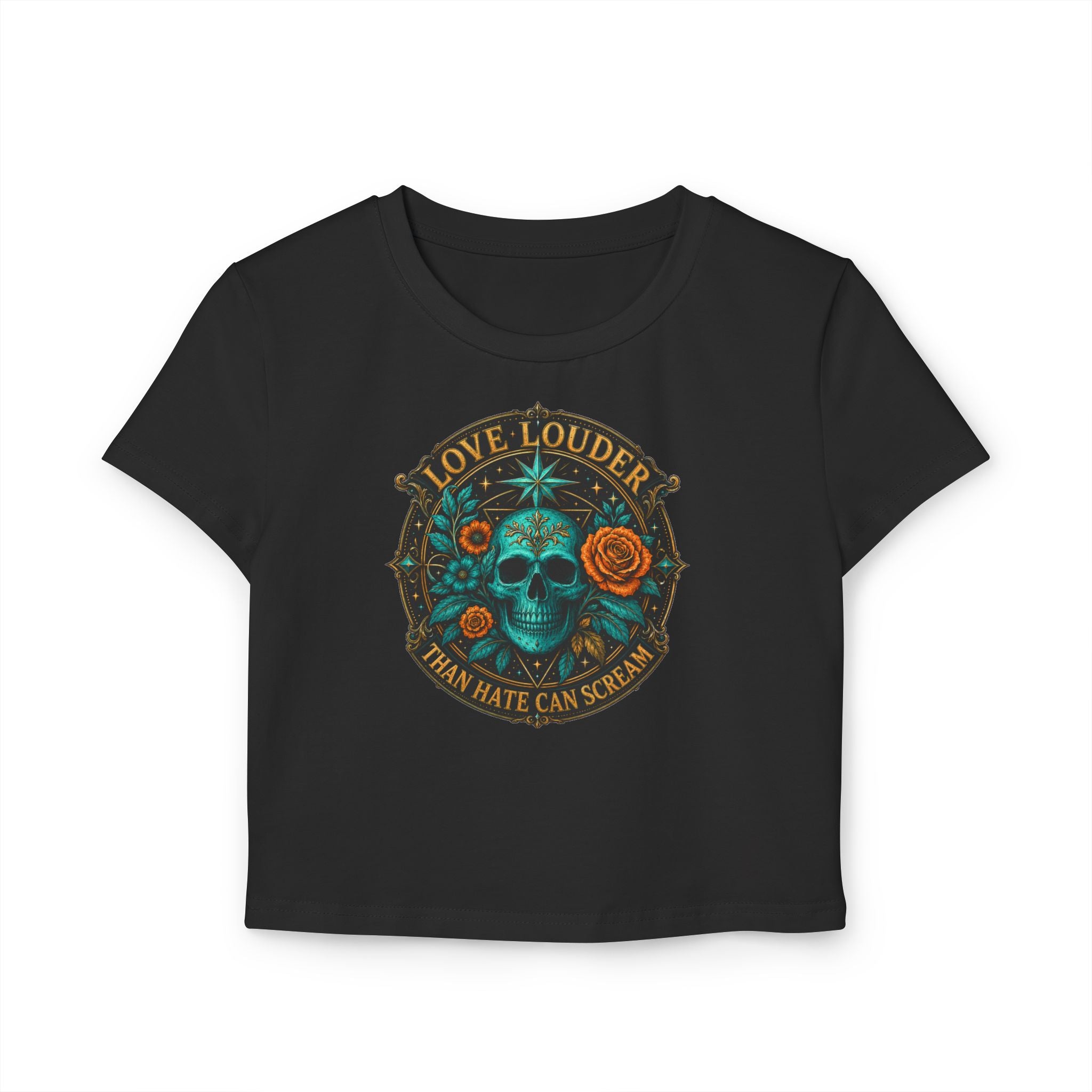 Cropped Shirt „Love Louder“