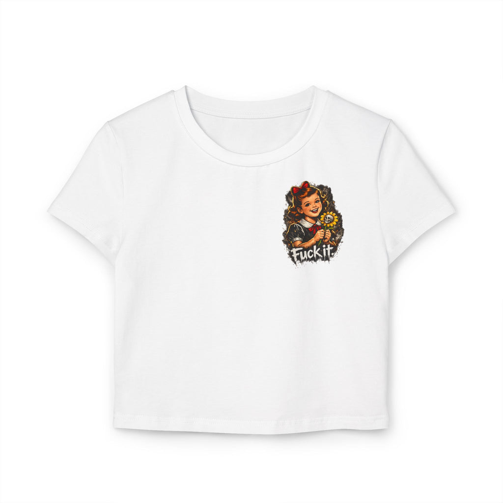 Cropped Shirt „Fuck It“