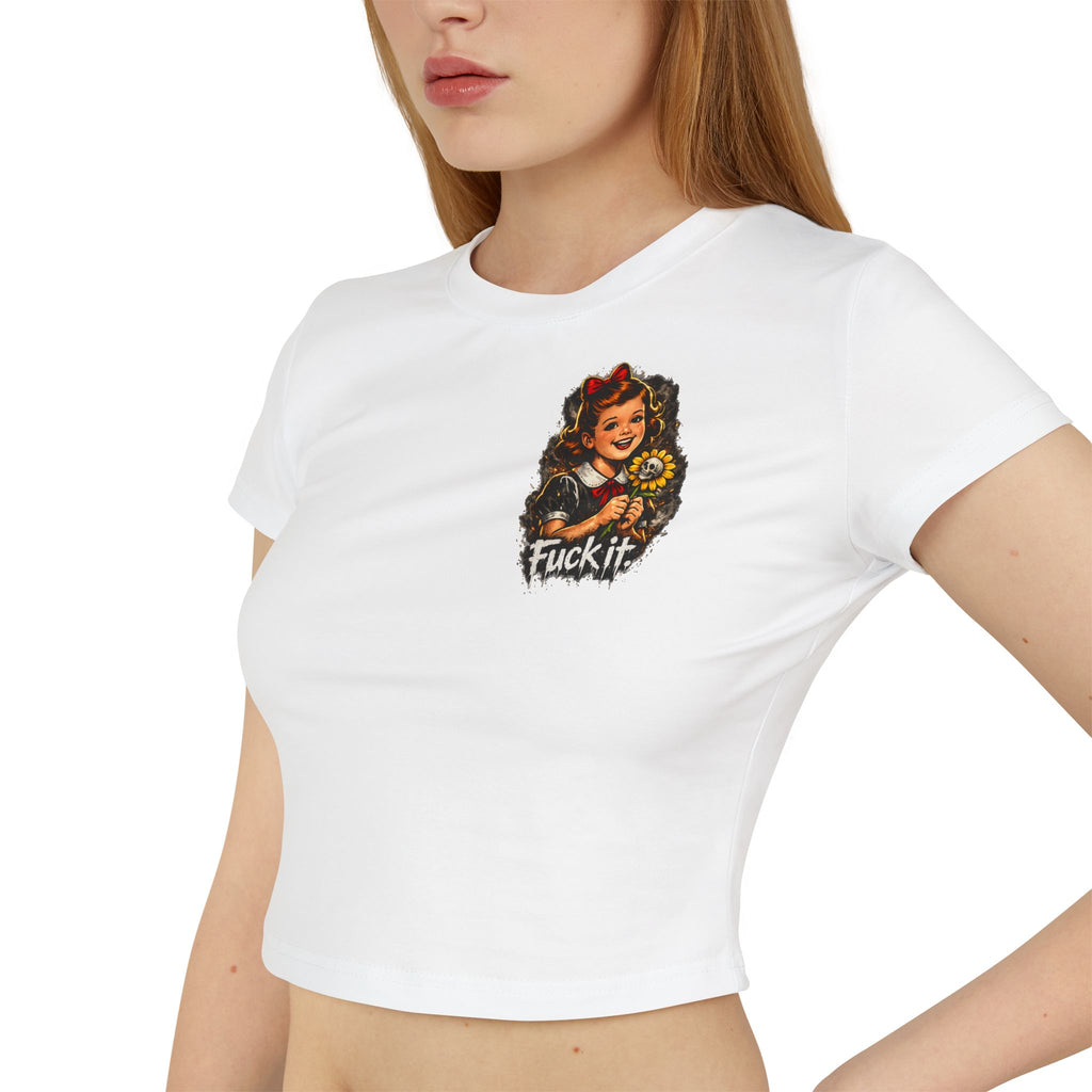 Cropped Shirt „Fuck It“