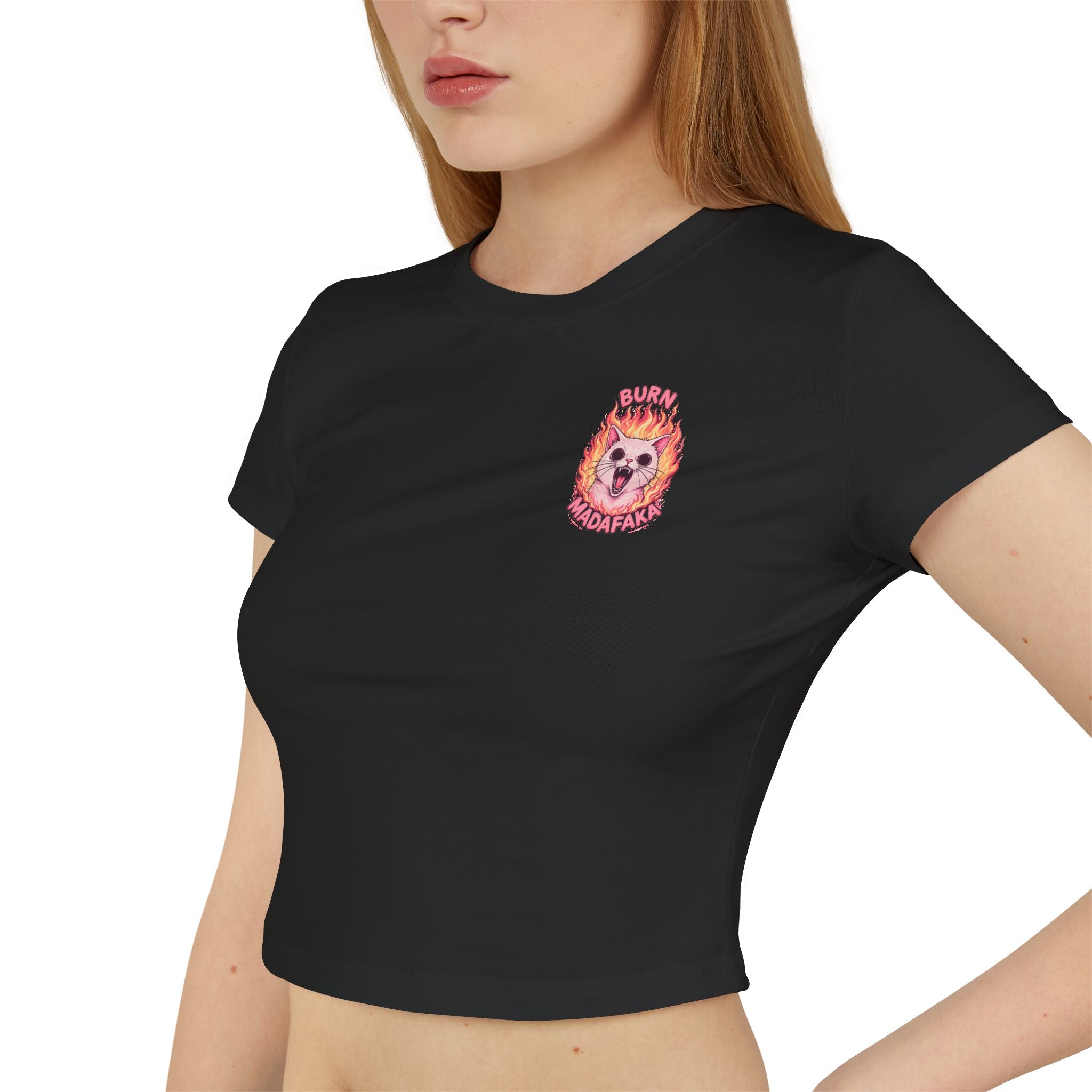 Cropped Shirt „Burn Madafaka“