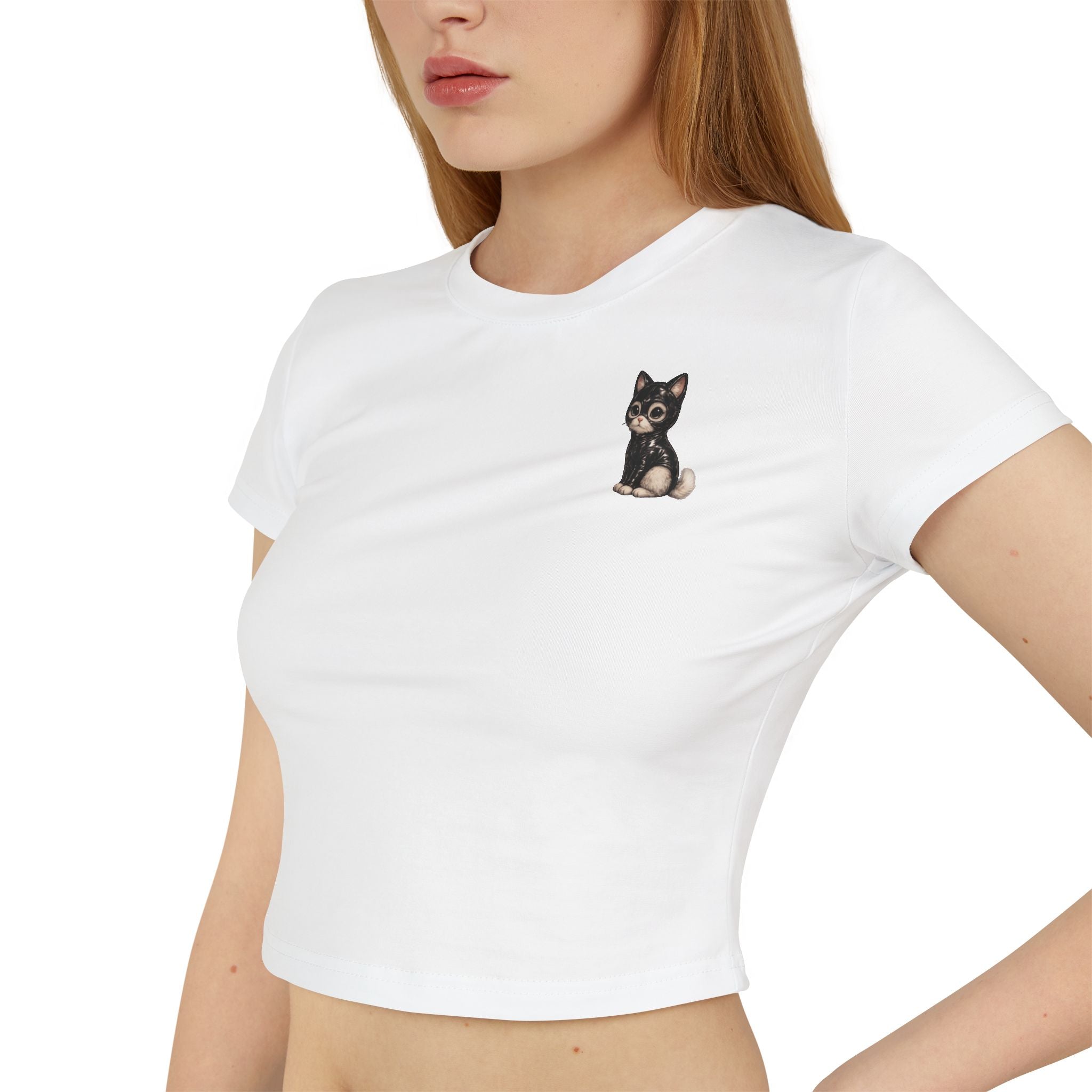 Cropped Shirt „SM Katze“