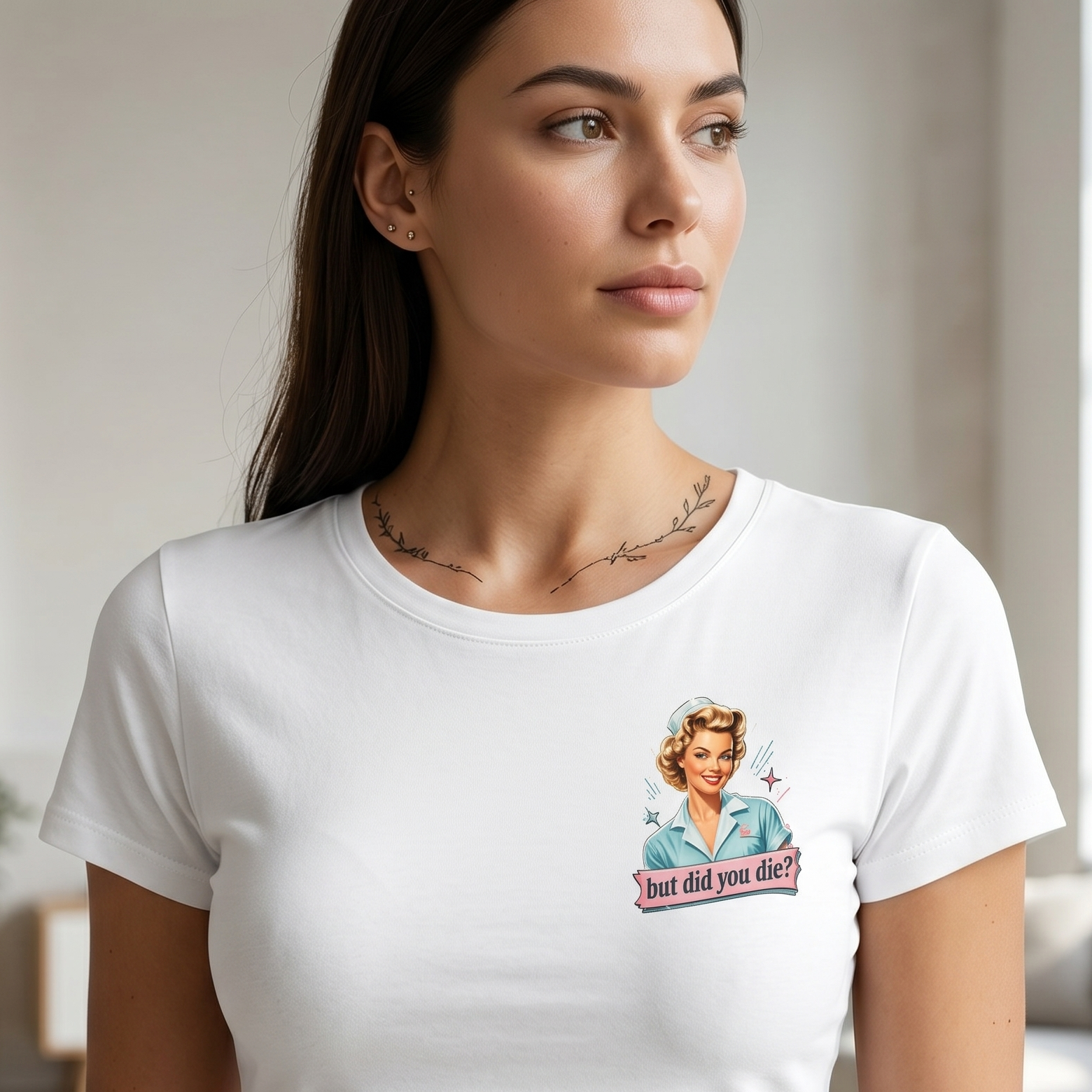 Cropped Shirt „But Did You Die?“