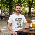 Herren T-Shirt „Wie macht der Rex? Er trinkt auf Ex!“