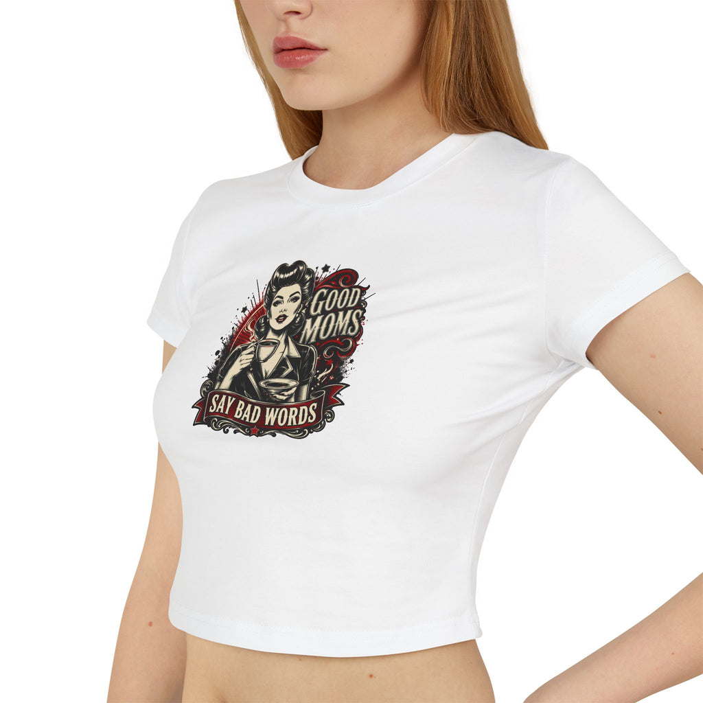Cropped Shirt „Good Moms Say Bad Words“