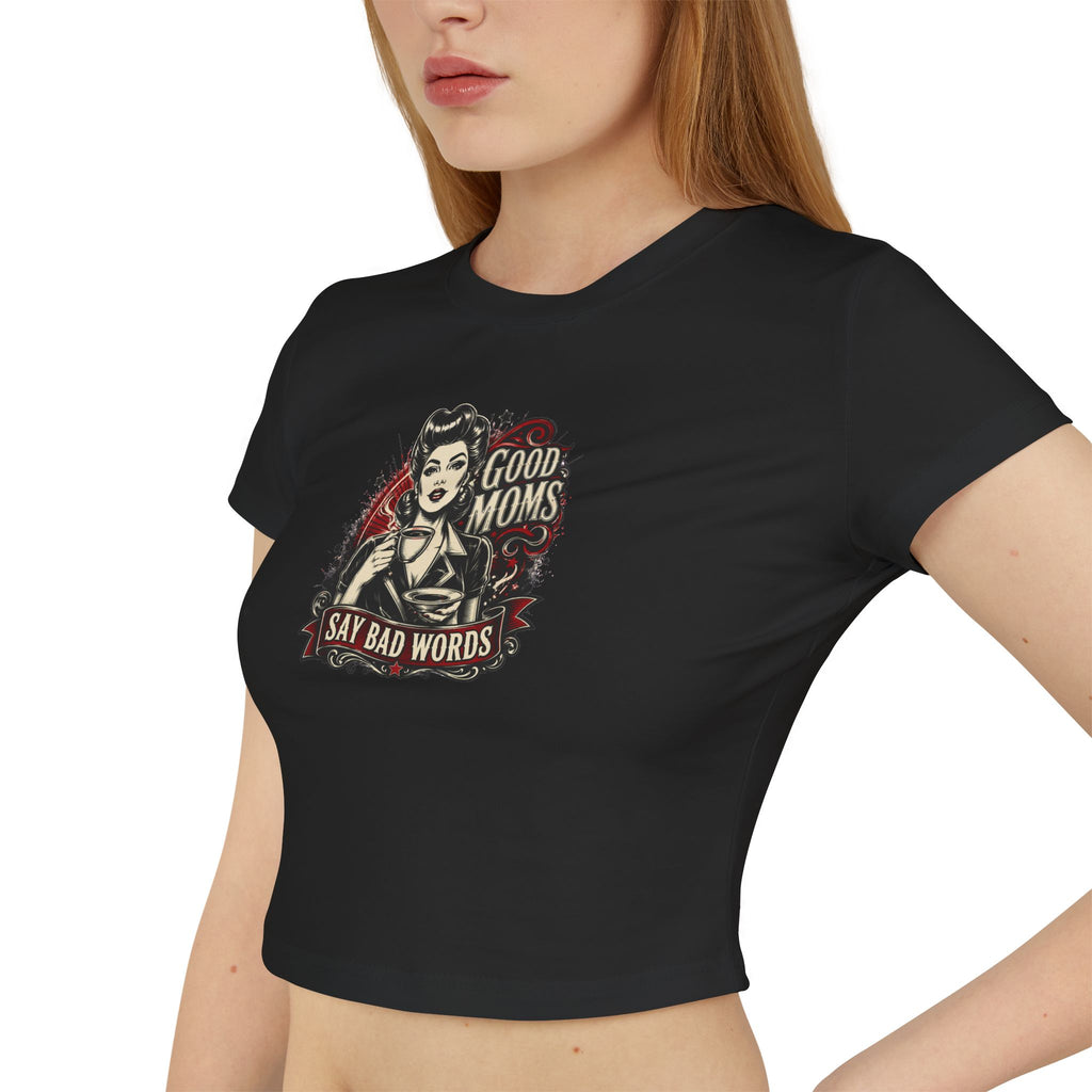 Cropped Shirt „Good Moms Say Bad Words“