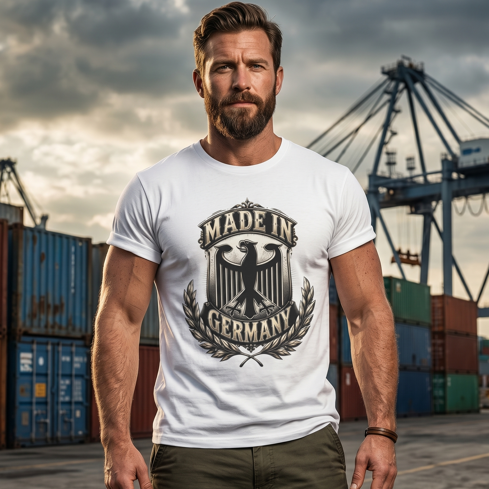 Herren T-Shirt „Made in Germany“ Adler Design