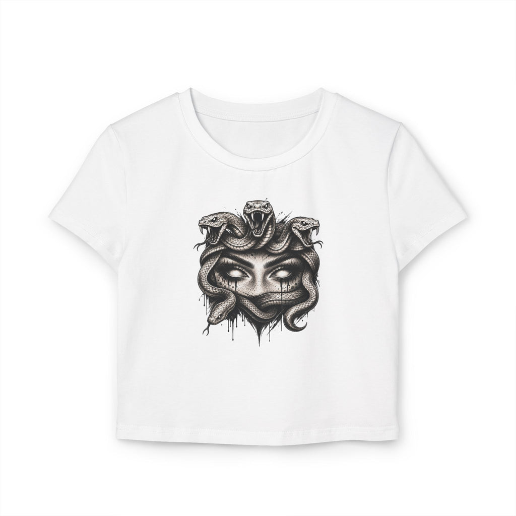 Cropped Shirt „Dark Medusa Eyes“