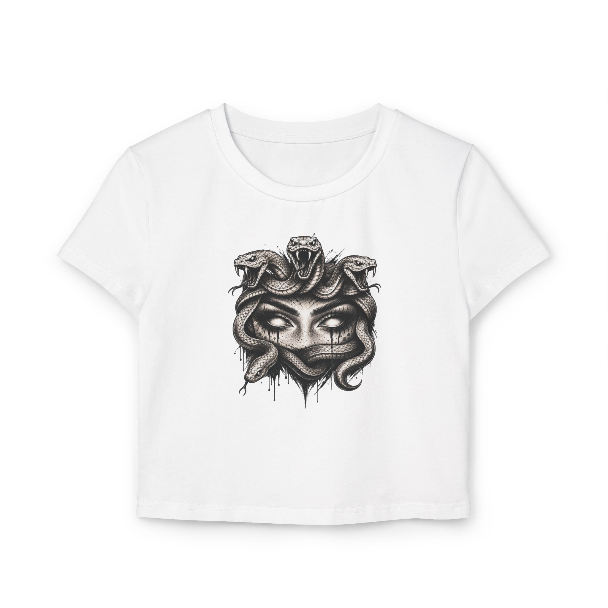 Cropped Shirt „Dark Medusa Eyes“