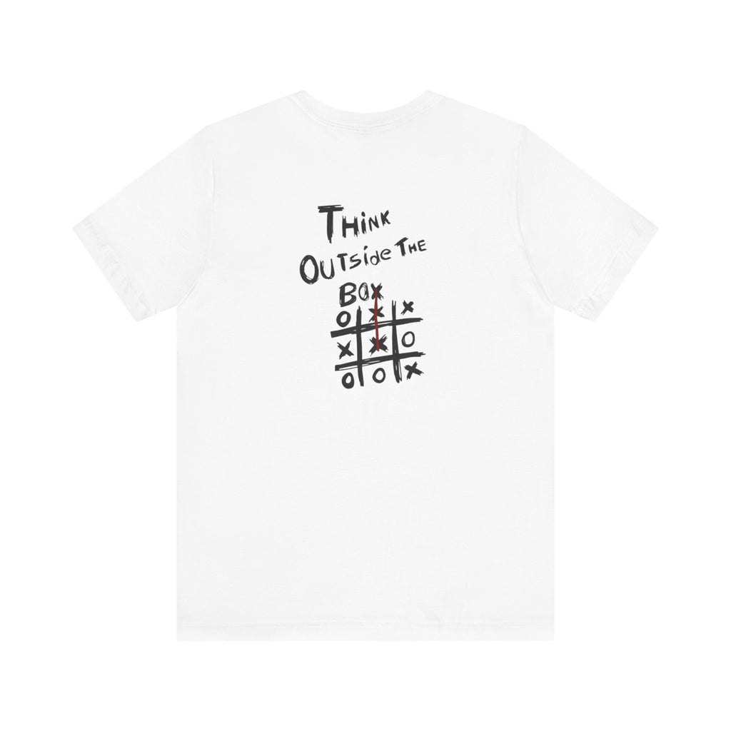 Herren T-Shirt „Think Outside The Box“ Backprint