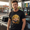 Herren T-Shirt Anime Power Motiv