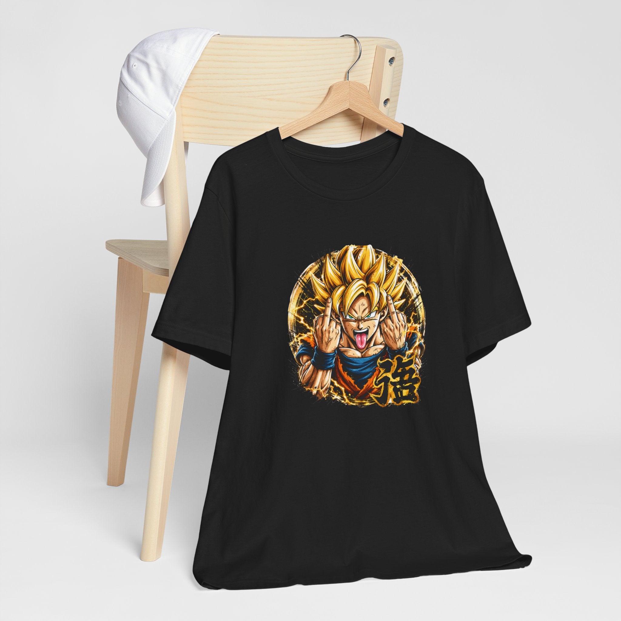 Herren T-Shirt Anime Power Motiv