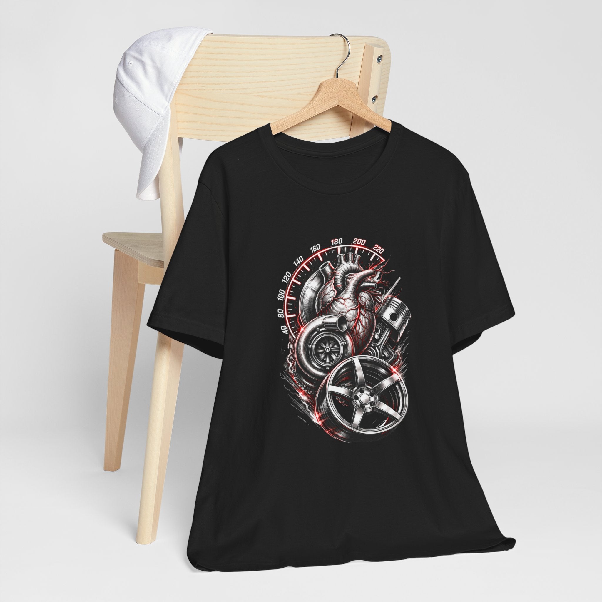 Herren T-Shirt Motor Herz Tuning Design