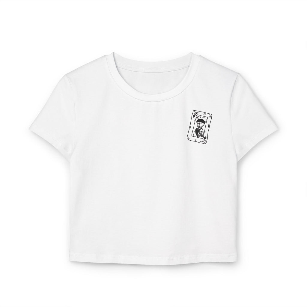 Cropped Shirt „Spielkarte“