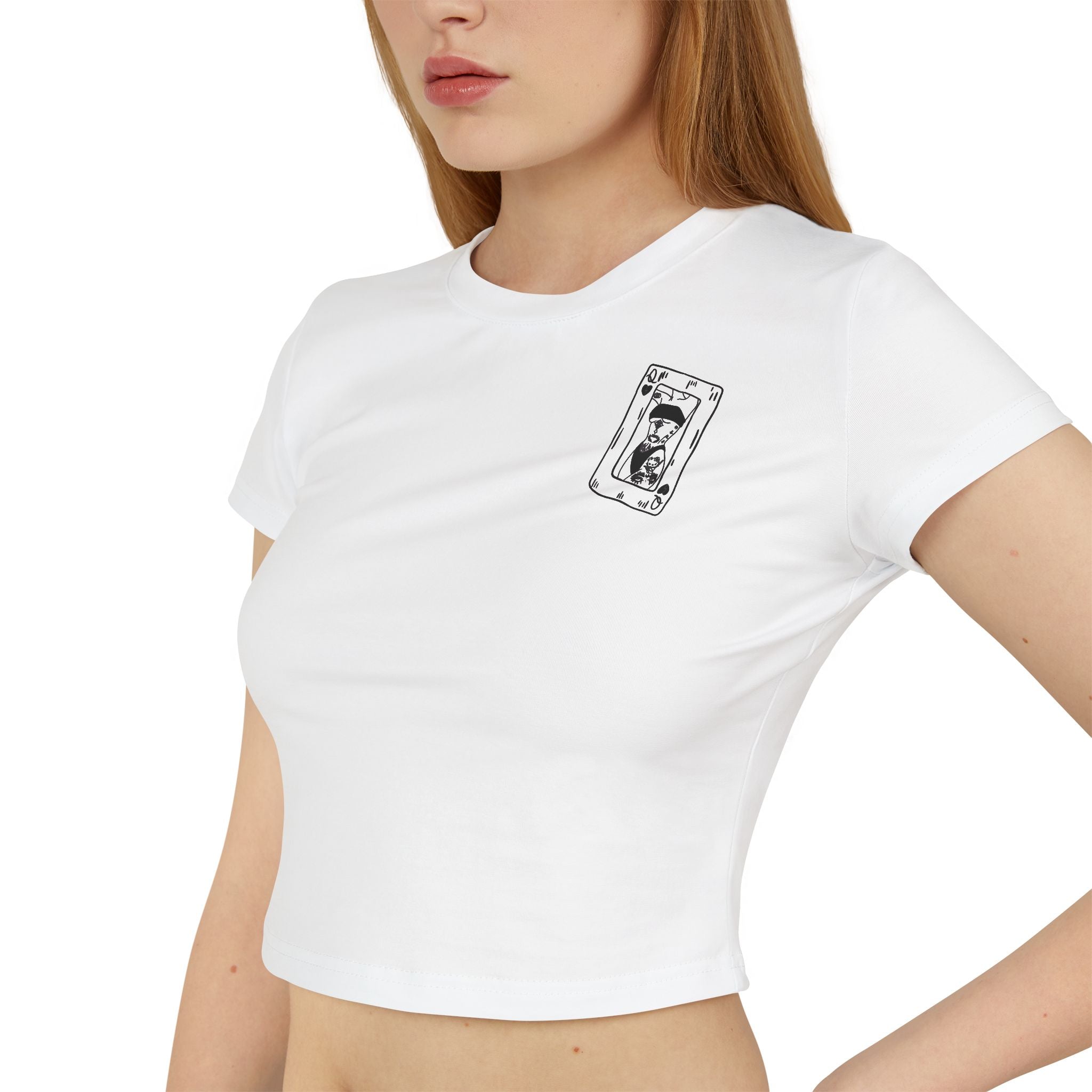 Cropped Shirt „Spielkarte“
