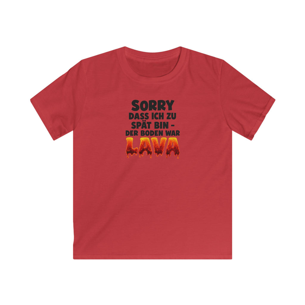 Kinder T-Shirt „Der Boden war Lava“