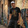 Herren T-Shirt Voodoo Skull Schamane Design
