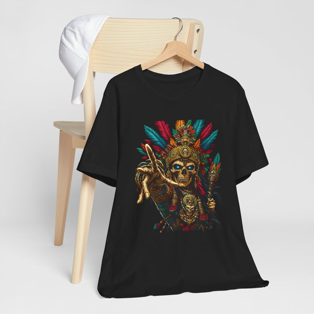 Herren T-Shirt Voodoo Skull Schamane Design