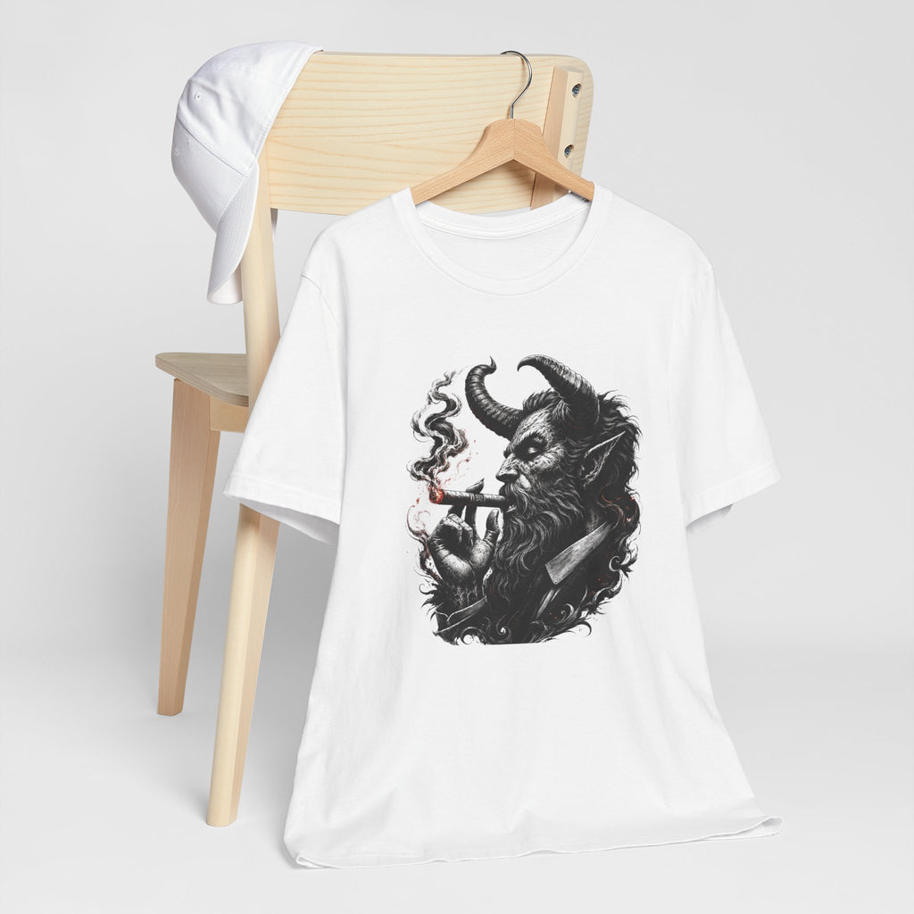 Herren T-Shirt Dämon mit Zigarre