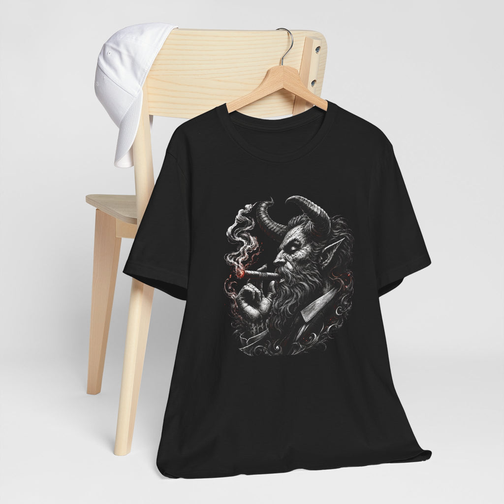 Herren T-Shirt Dämon mit Zigarre