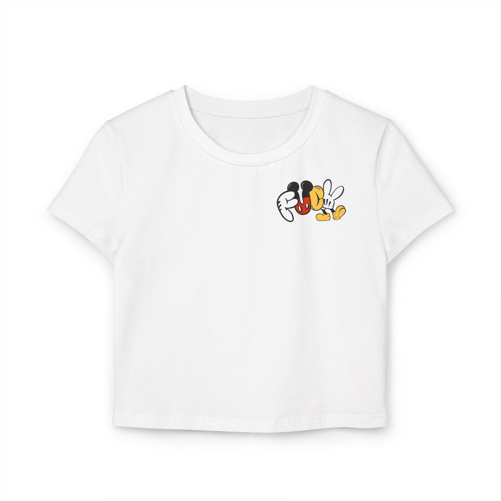 Cropped Shirt „Comic Mouse“
