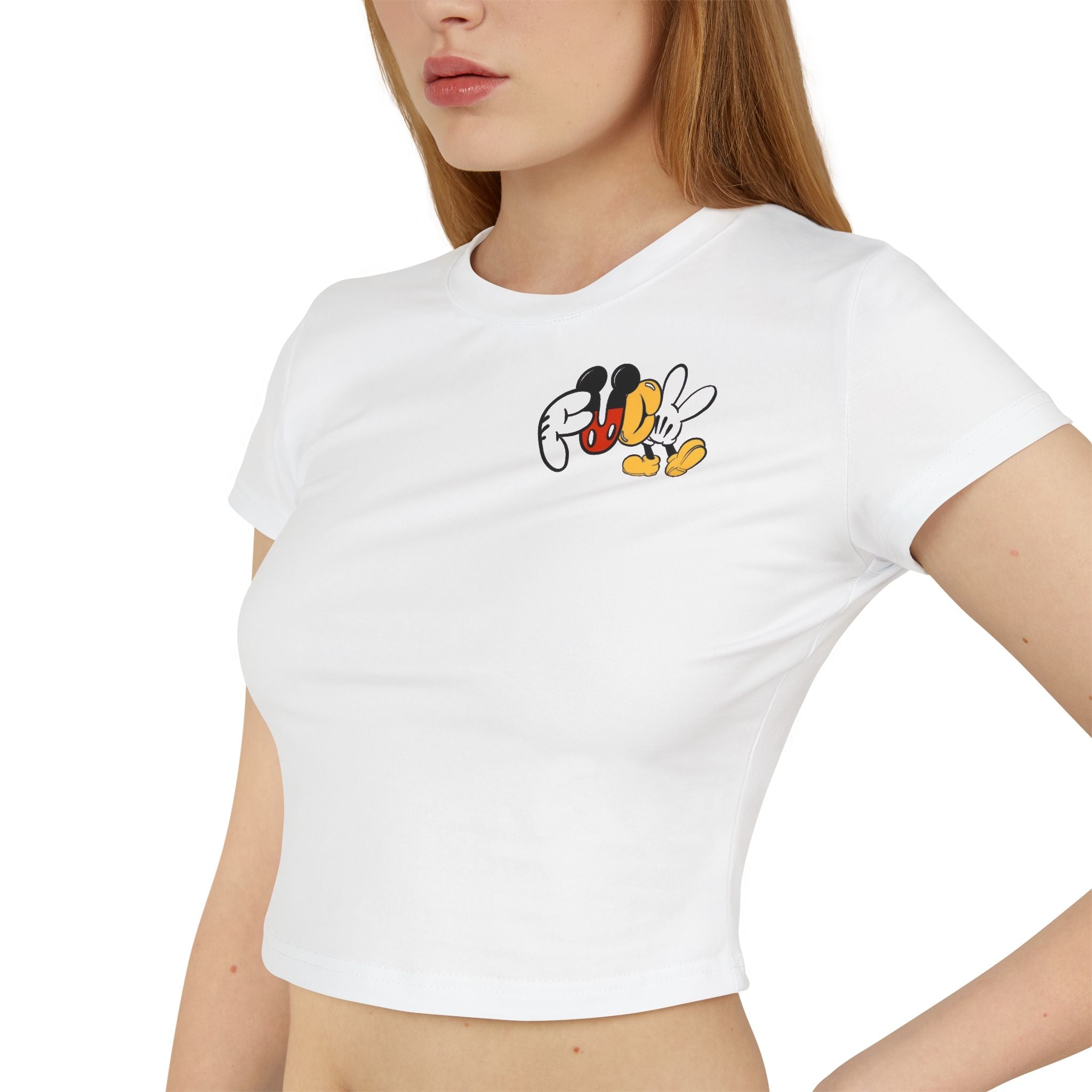 Cropped Shirt „Comic Mouse“