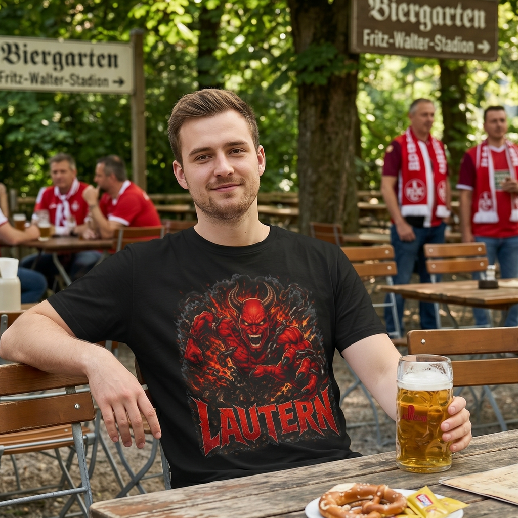 Herren T-Shirt „Lautern“ Teufel Inferno Design