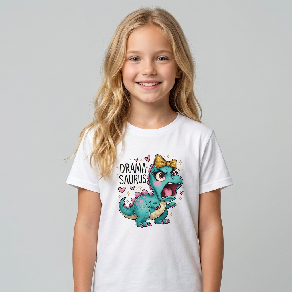 Kinder T-Shirt „Drama-Saurus“