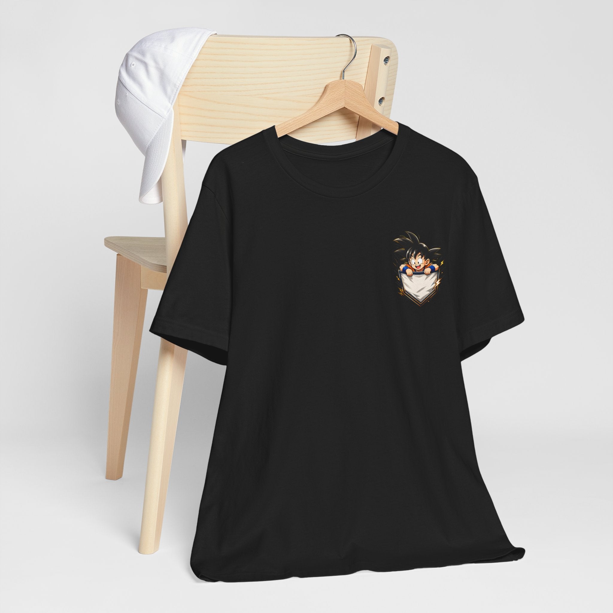 Anime Fighter Herren T-Shirt – Front & Back Print – Manga Energy Style