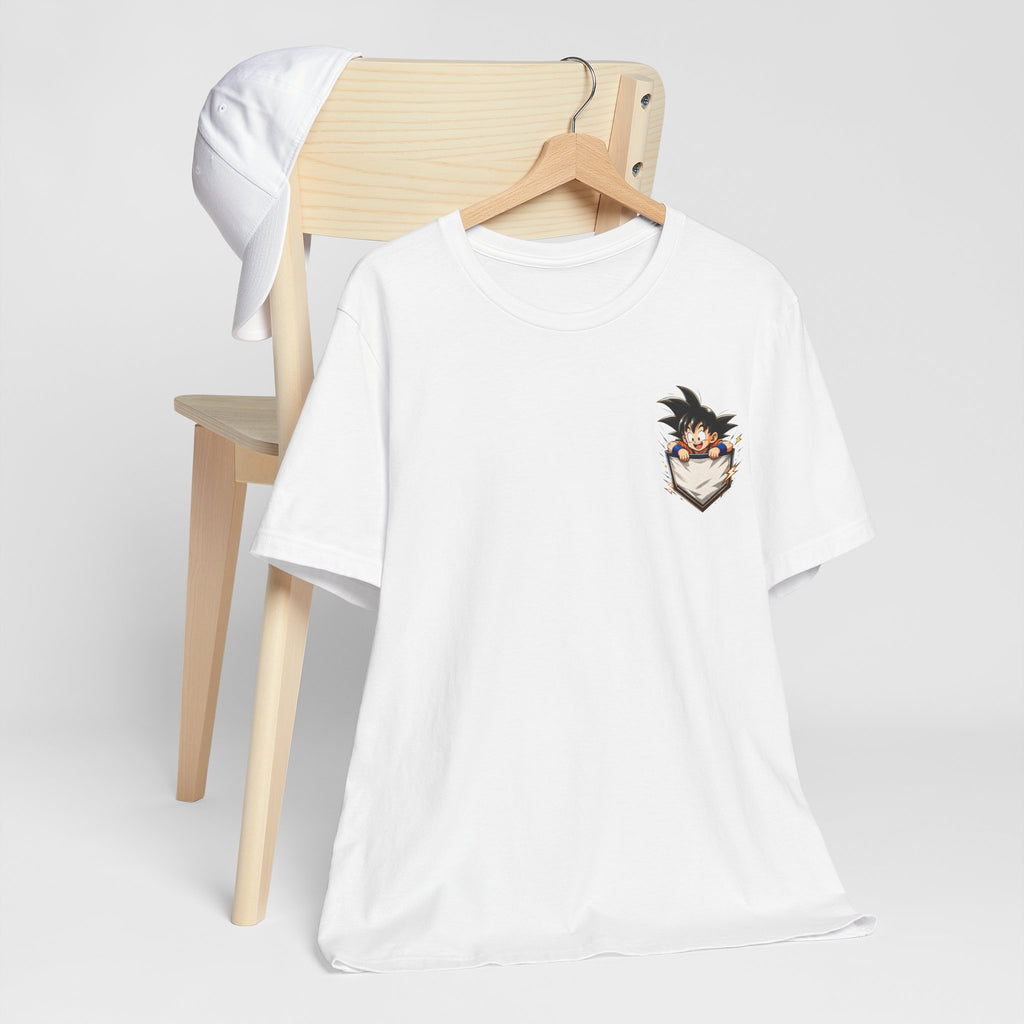 Anime Fighter Herren T-Shirt – Front & Back Print – Manga Energy Style