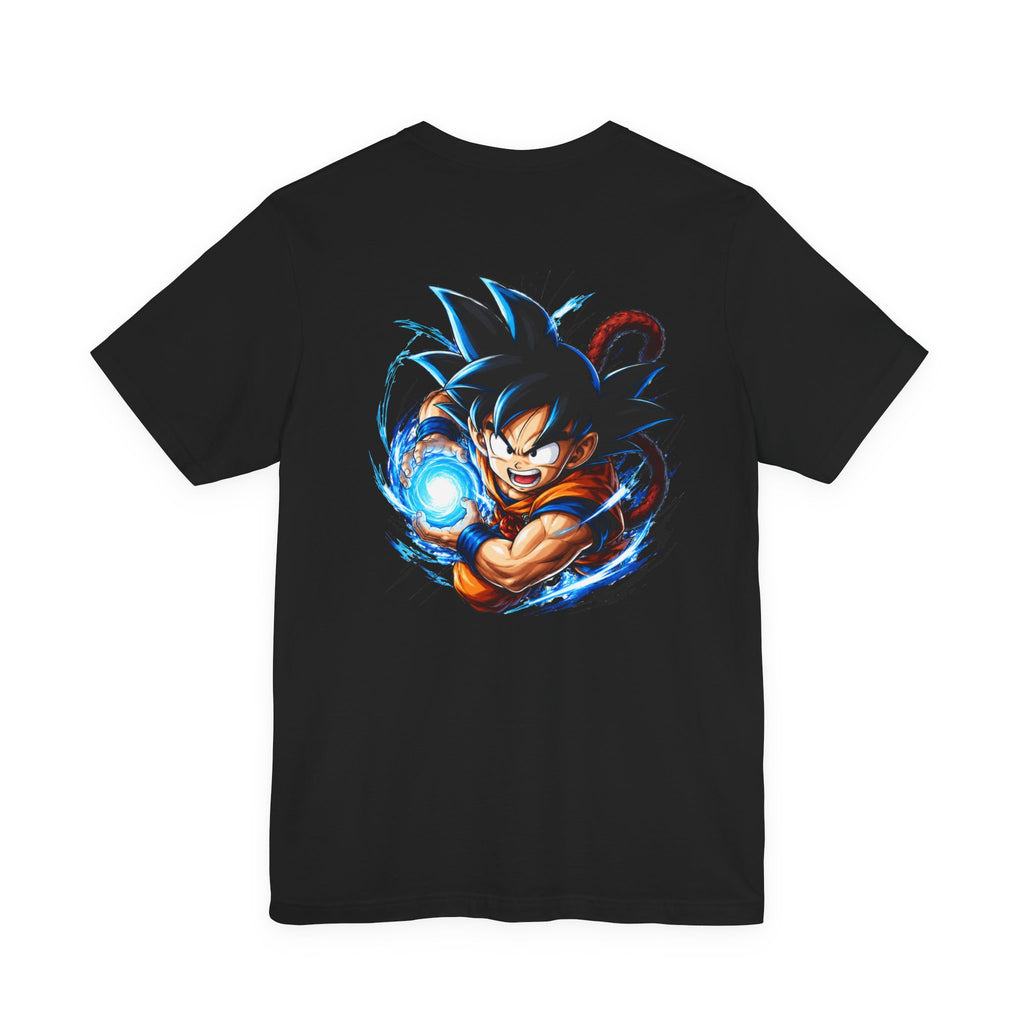 Anime Fighter Herren T-Shirt – Front & Back Print – Manga Energy Style