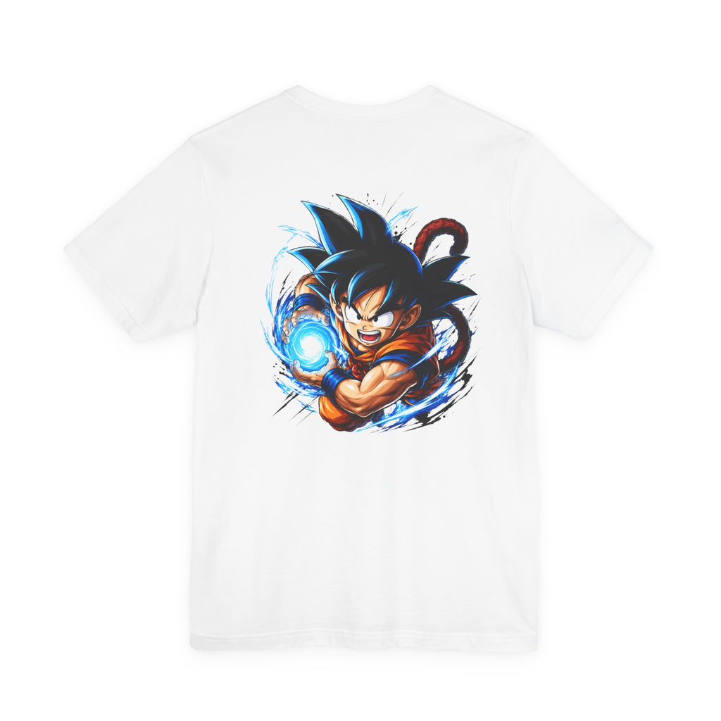 Anime Fighter Herren T-Shirt – Front & Back Print – Manga Energy Style