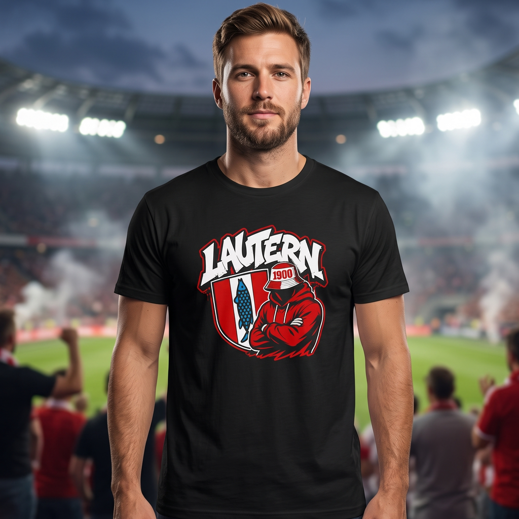 Lautern Herren T-Shirt – Roter Fan Style 1900