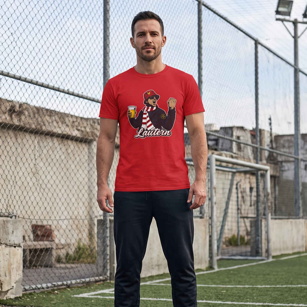 Lautern Herren T-Shirt – Fanmotiv mit Schorle & Stadion-Vibes